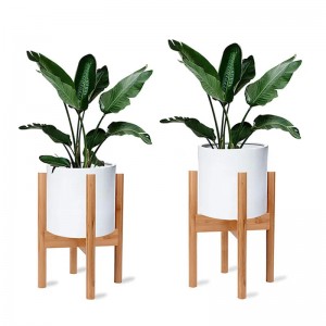 Bamboe verstelbare bloemen rek plantenstandaard