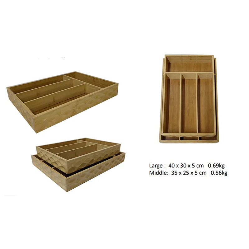 Bamboe -bestek organisator